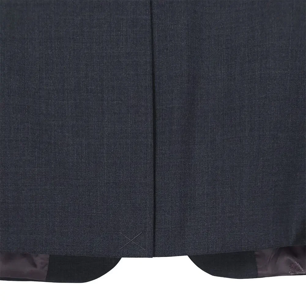Lauren Ralph Lauren Mens Classic Fit Suit Jacket 46L Charcoal Solid Stretch Wool